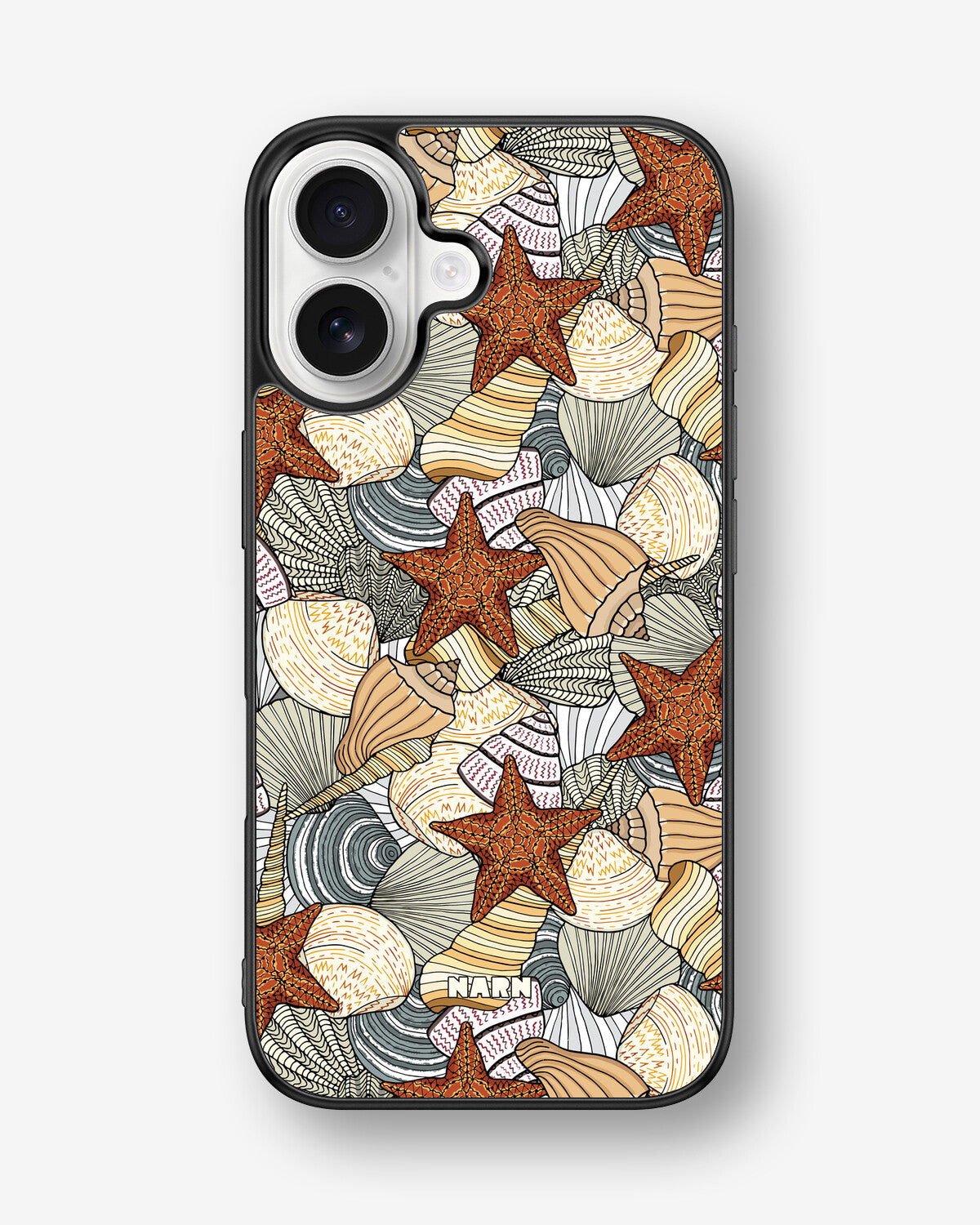 iPhone 16 Hard Case – Sea Shells - View 1