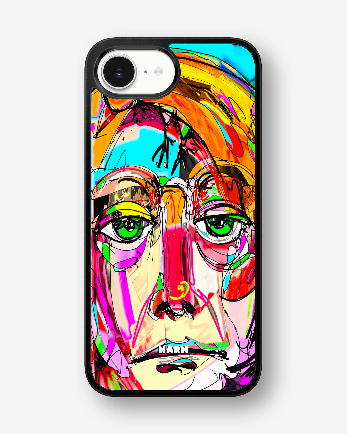 iPhone 16e Hard Case – Abstract Portrait - View 1