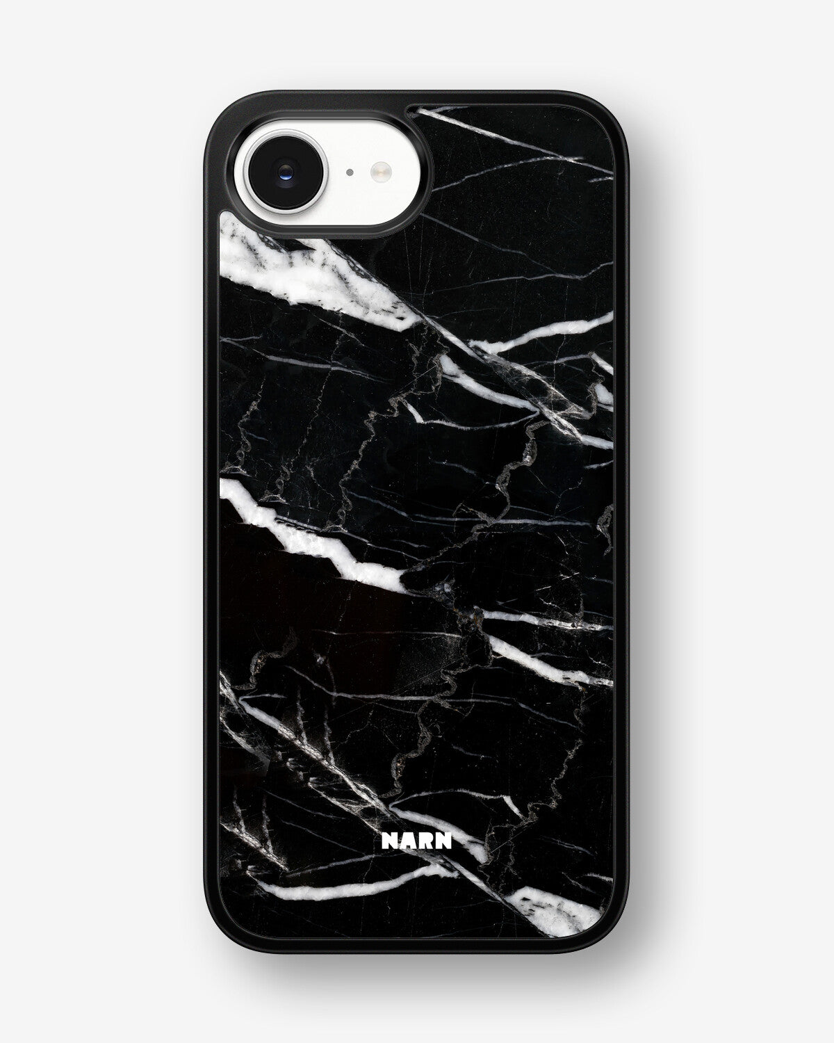 iPhone 16e Hard Case – Black Marble - View 1