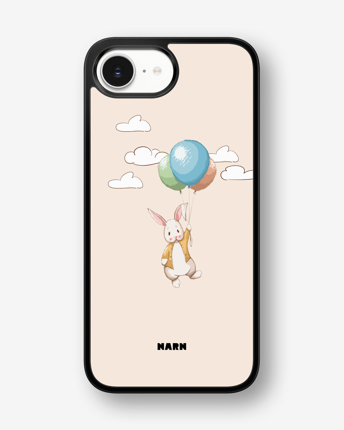 iPhone 16e Hard Case – Flying Rabbit - View 1