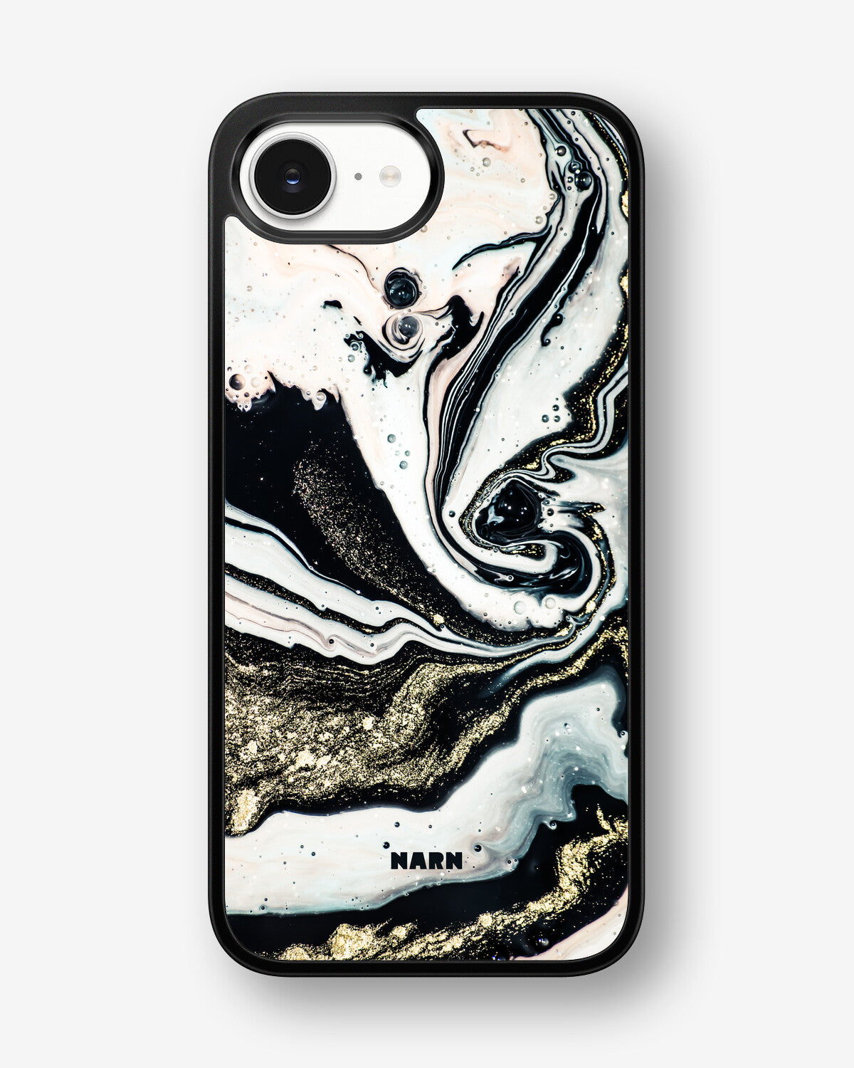 iPhone 16e Hard Case – Golden Swirl - View 1