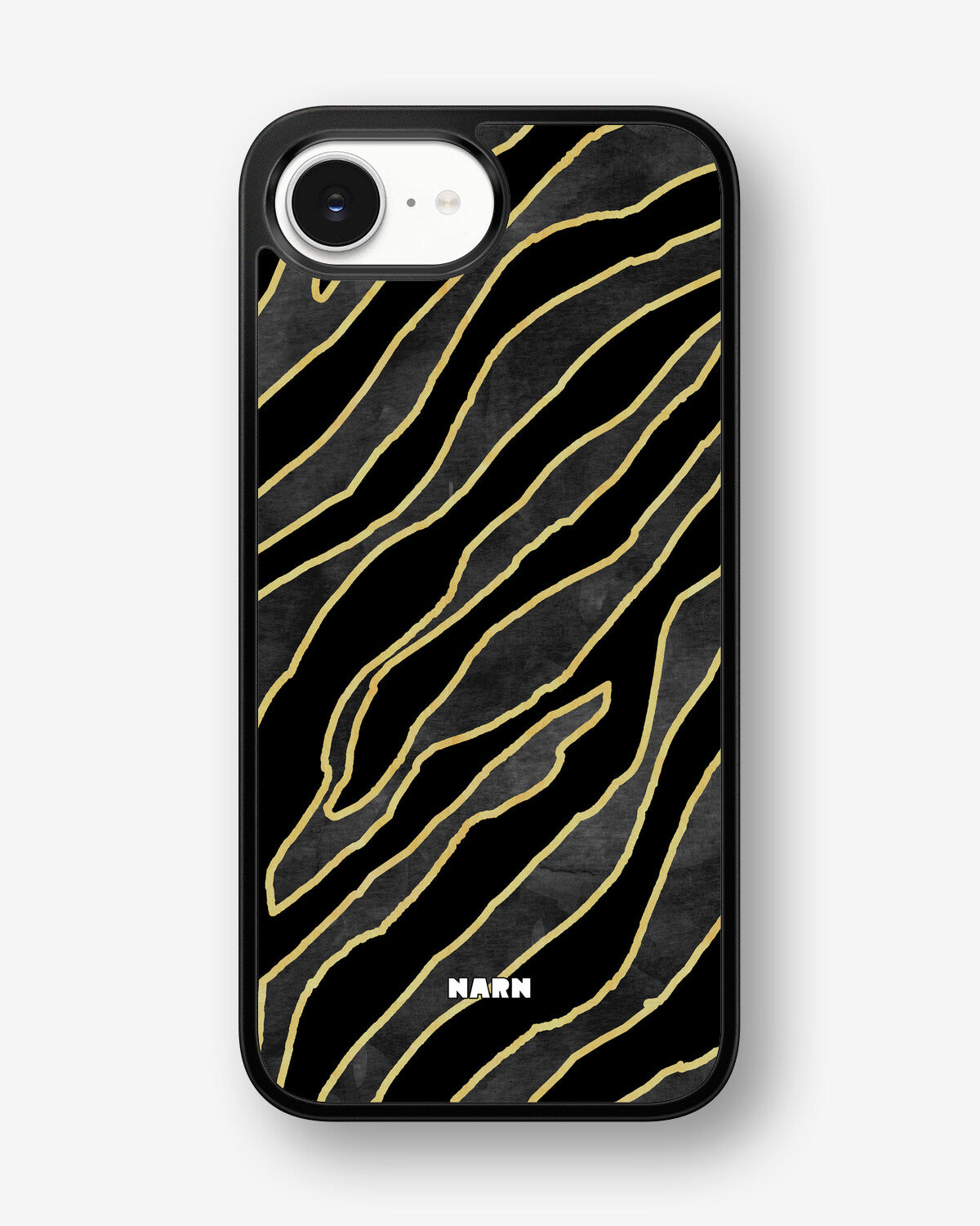iPhone 16e Hard Case – Golden Zebra - View 1