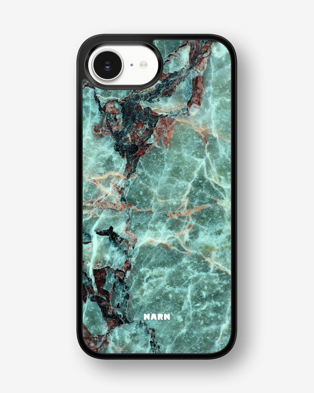 iPhone 16e Hard Case – Green Marble - View 1