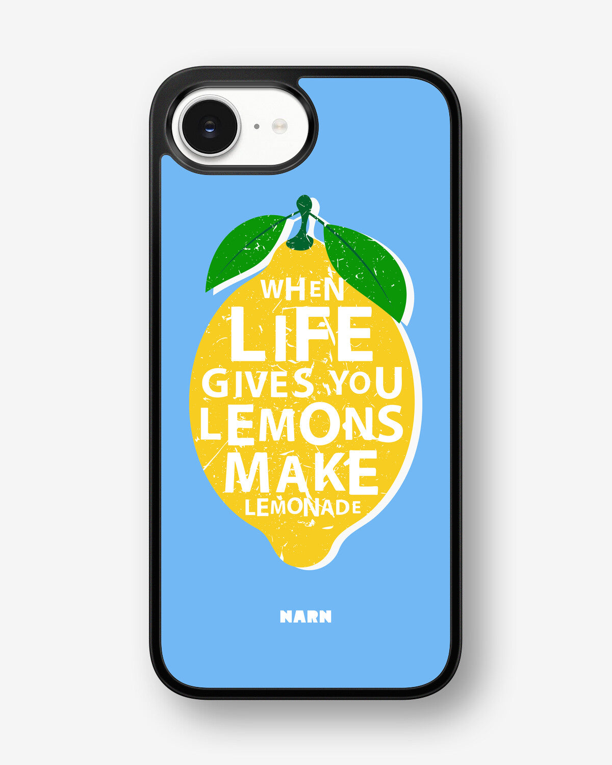 iPhone 16e Hard Case – Lemon Quote - View 1