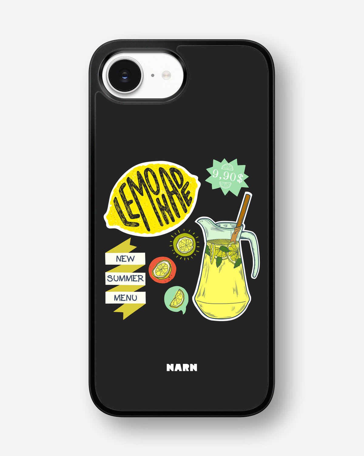 iPhone 16e Hard Case – Lemon Summer - View 1