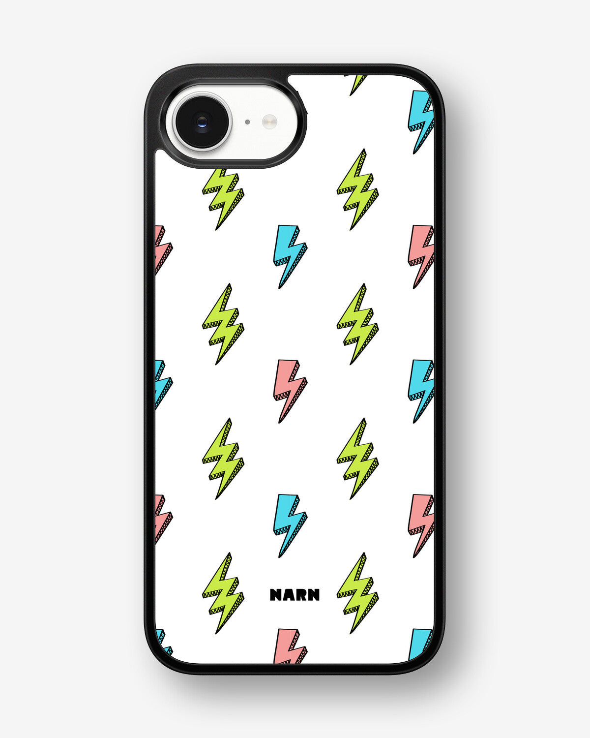 iPhone 16e Hard Case – Lightning Bolts - View 1