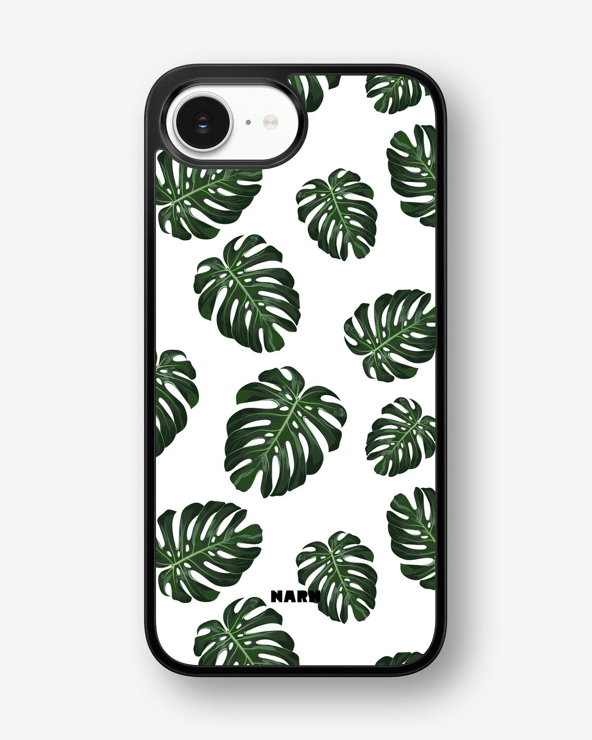 iPhone 16e Hard Case – Monstera Pattern - View 1