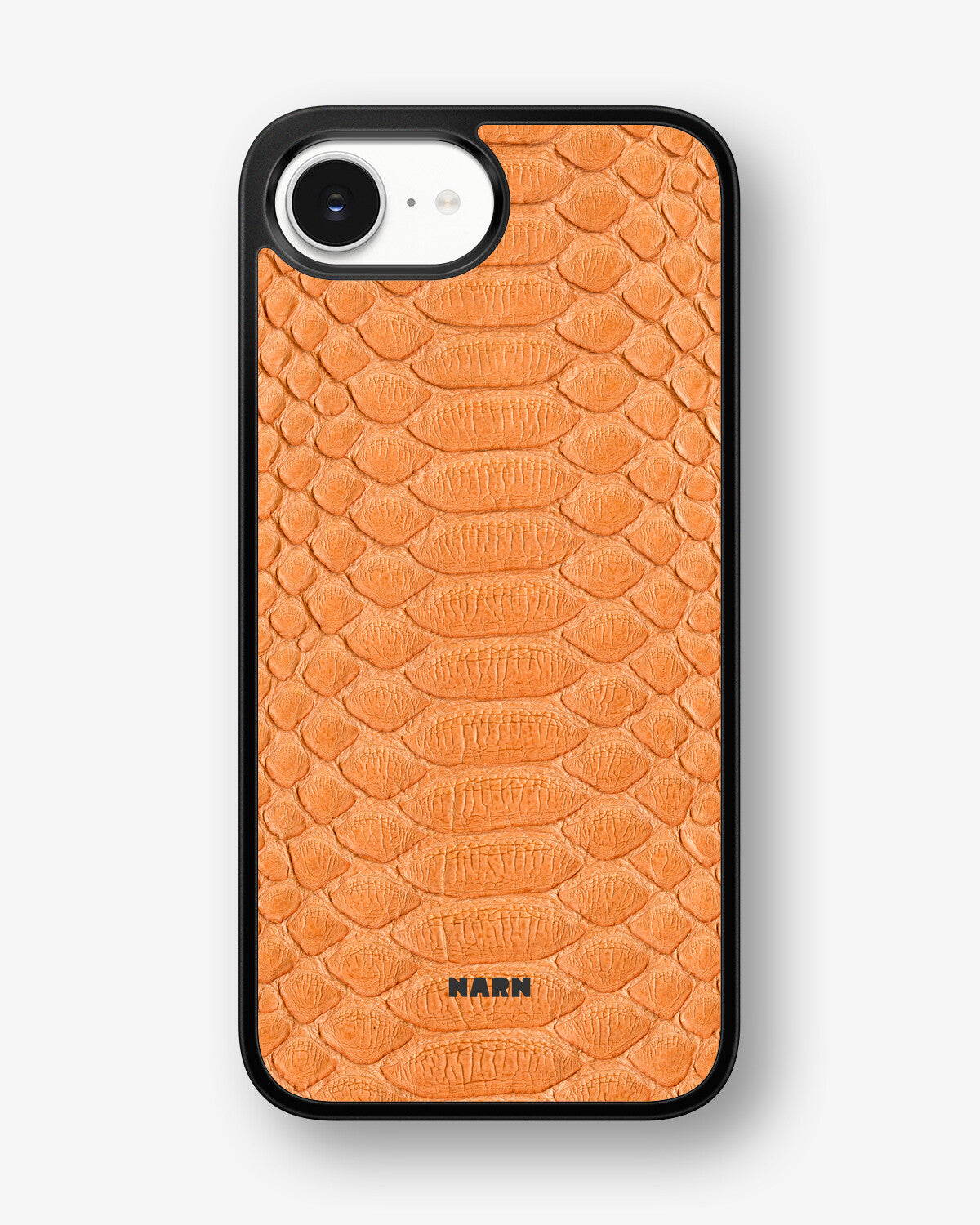 iPhone 16e Hard Case – Orange Snake - View 1