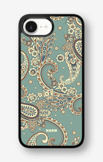 iPhone 16e Hard Case – Paisley Green - View 1