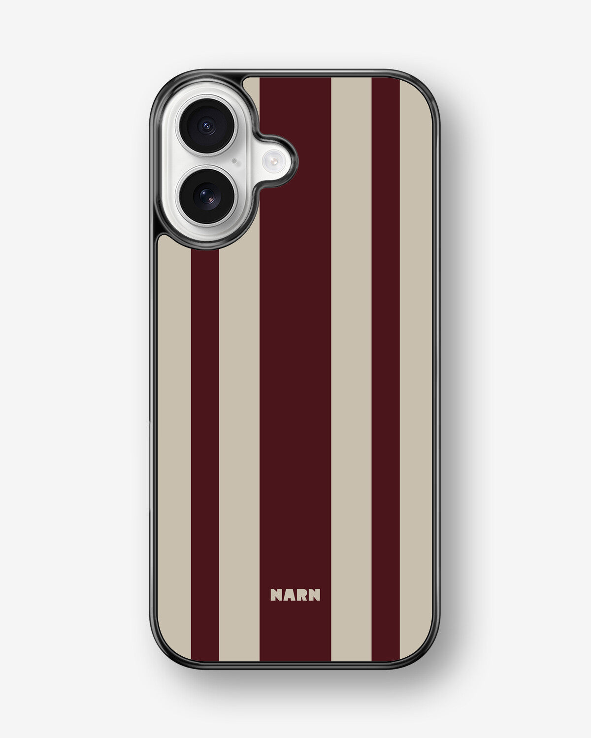 iPhone 17 Hard Case – Bordeaux Stripe - View 1
