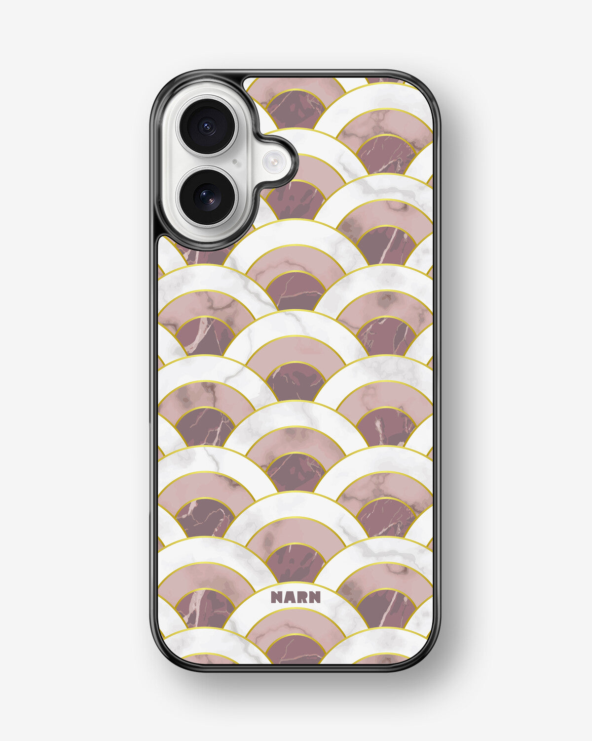 iPhone 17 Hard Case – Pink Marble Waves - View 1