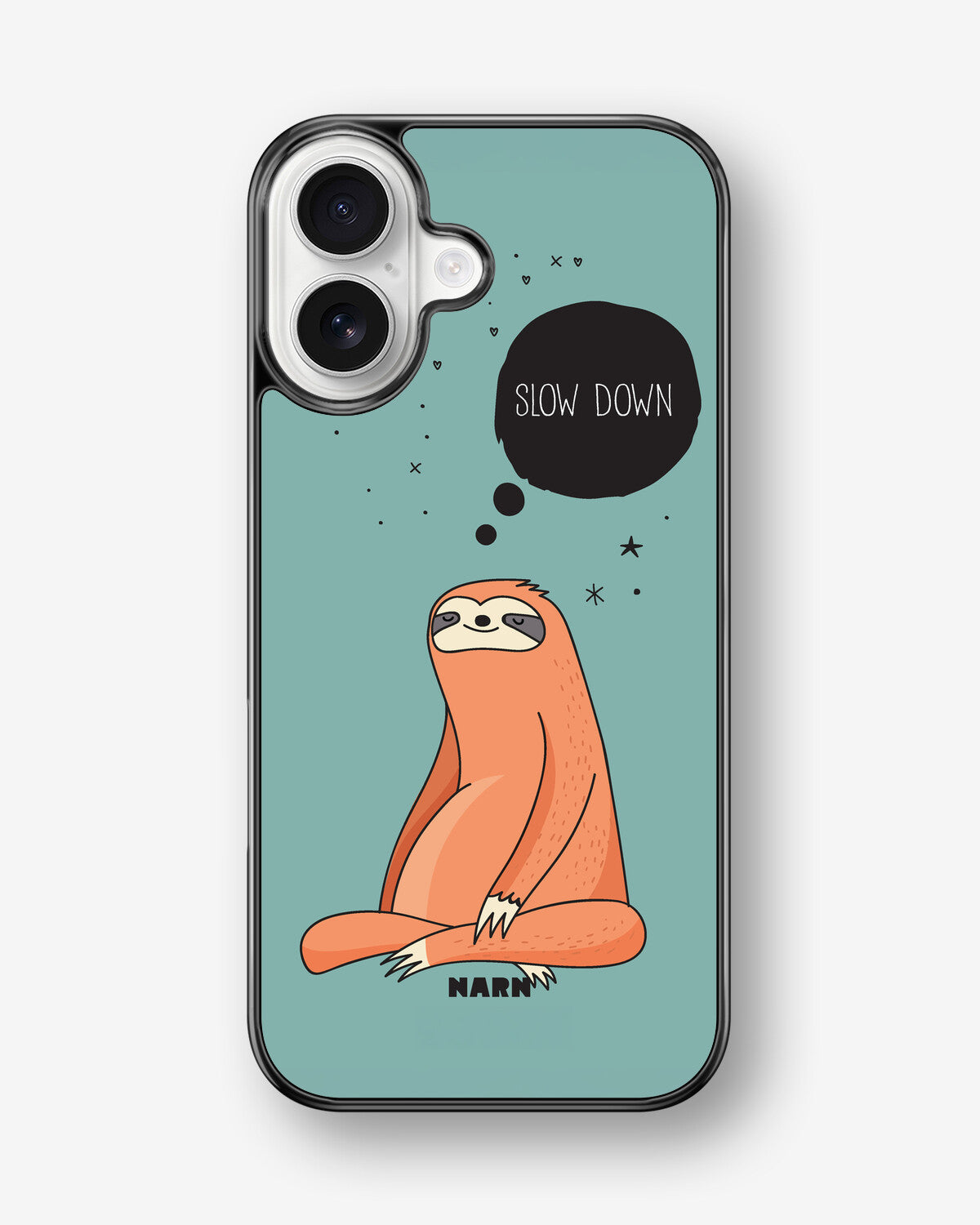iPhone 17 Hard Case – Slow Down Sloth - View 1