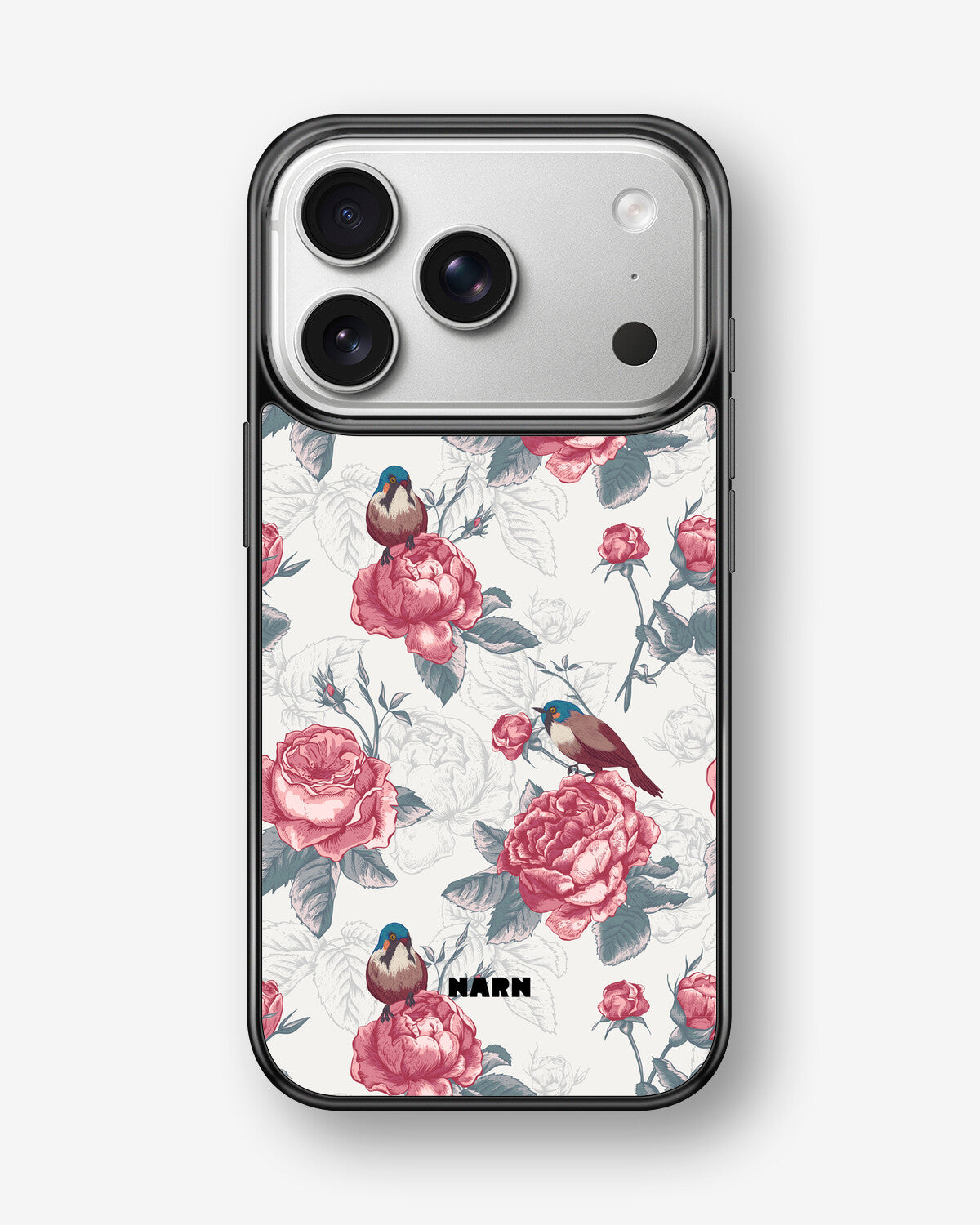 iPhone 17 Pro Hard Case – Birds Among Roses - View 1