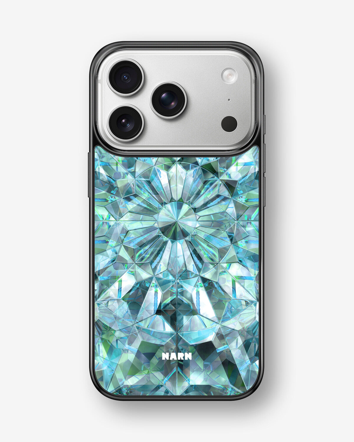 iPhone 17 Pro Hard Case – Green Crystals - View 1