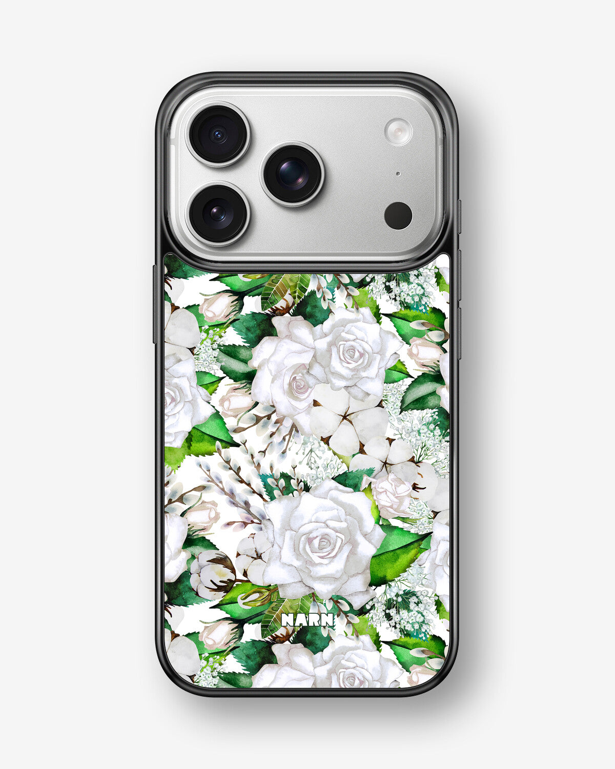 iPhone 17 Pro Hard Case – White Bloom - View 1