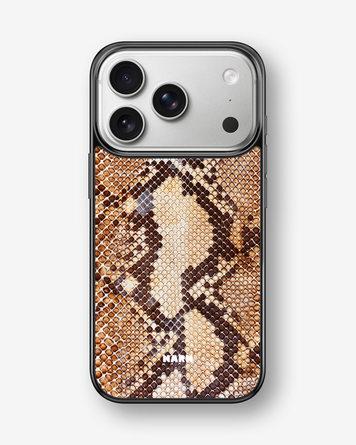 iPhone 17 Pro Max Hard Case – Brown Snakeskin - View 1
