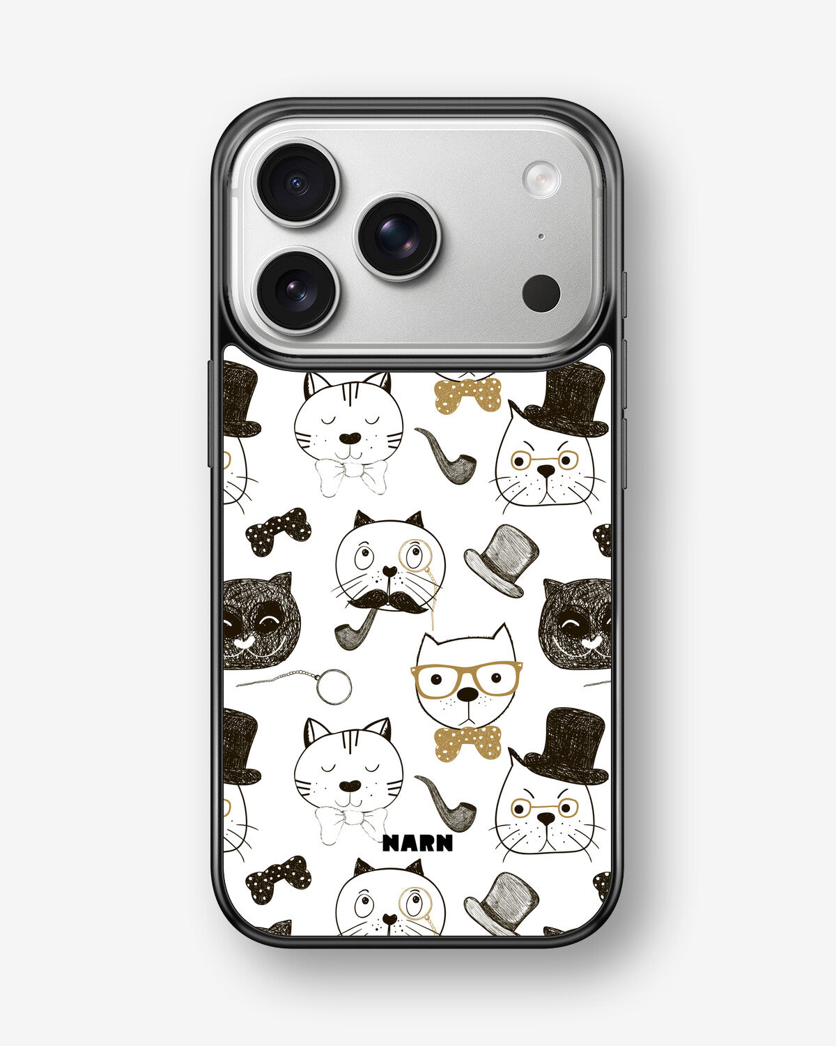 iPhone 17 Pro Max Hard Case – Cartoon Cats - View 1