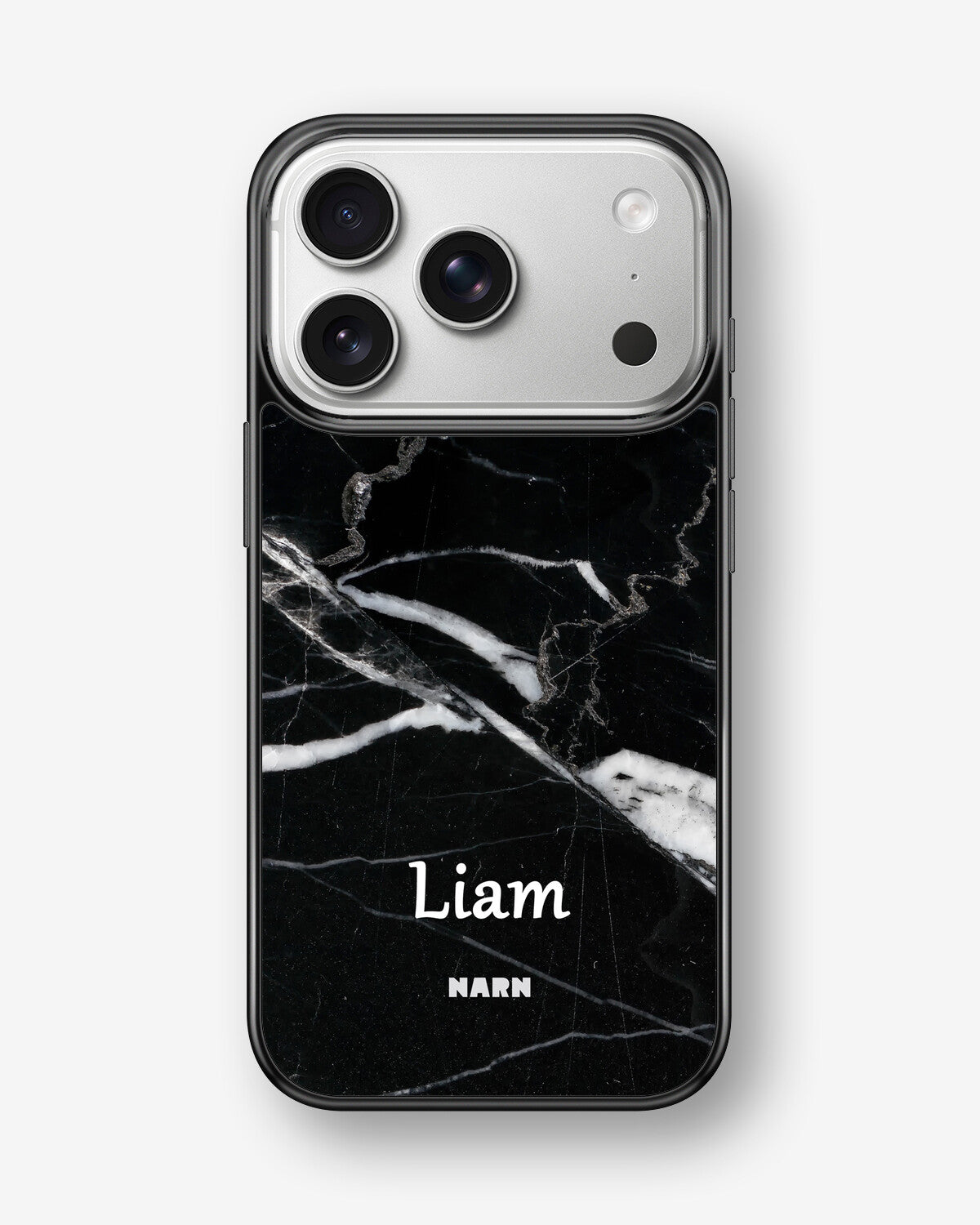 iPhone 17 Pro Max Hard Case – Custom - Black Marble - View 1