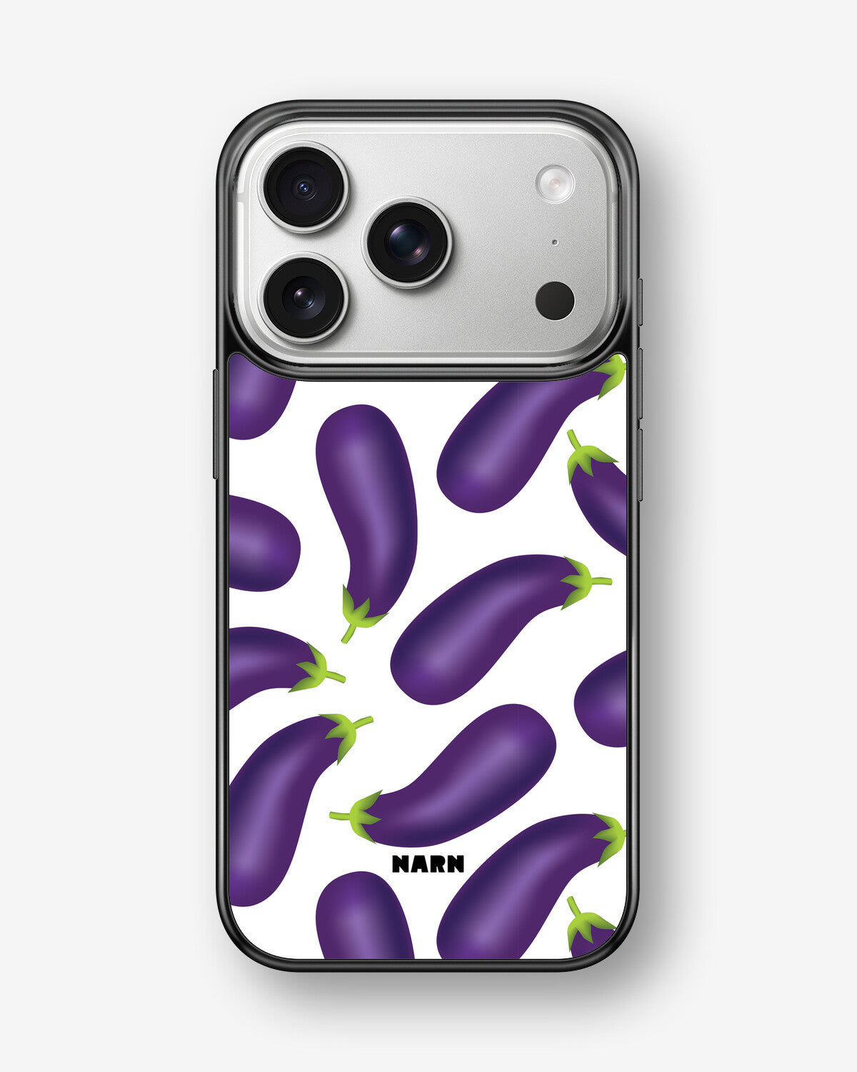 iPhone 17 Pro Max Hard Case – Eggplant Pattern - View 1