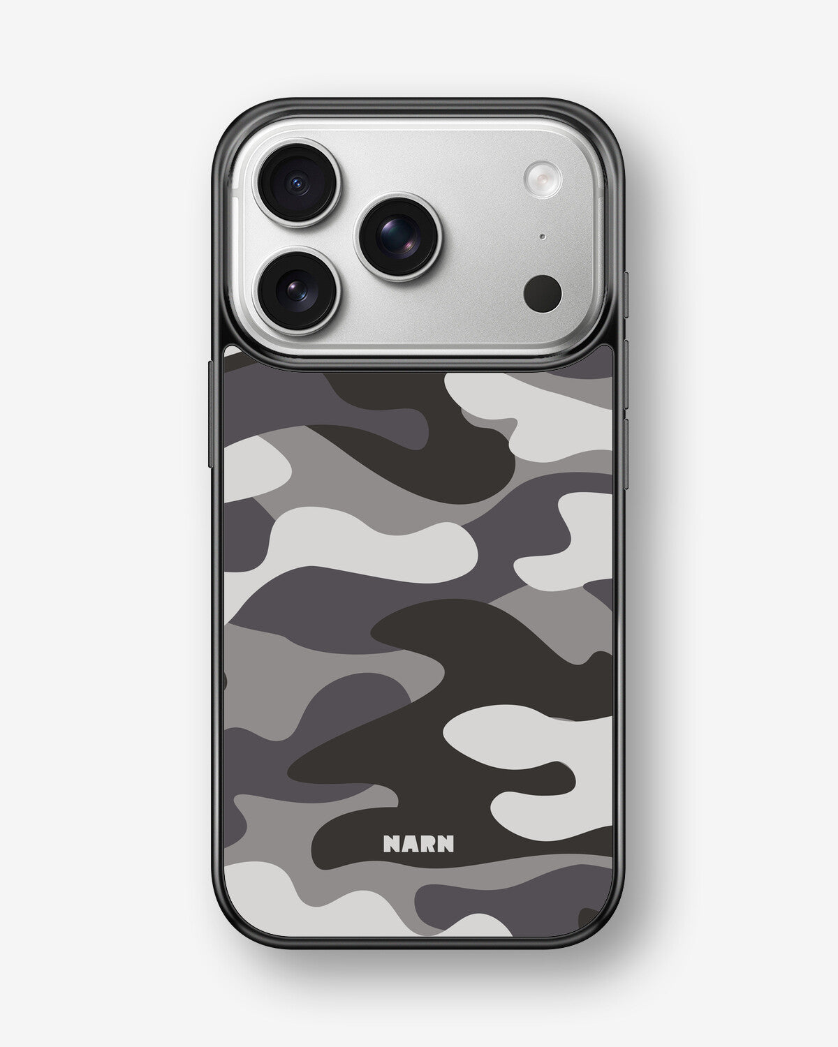 iPhone 17 Pro Max Hard Case – Grey Camo - View 1