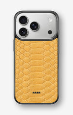 iPhone 17 Pro Max Hard Case – Yellow Snake - View 1