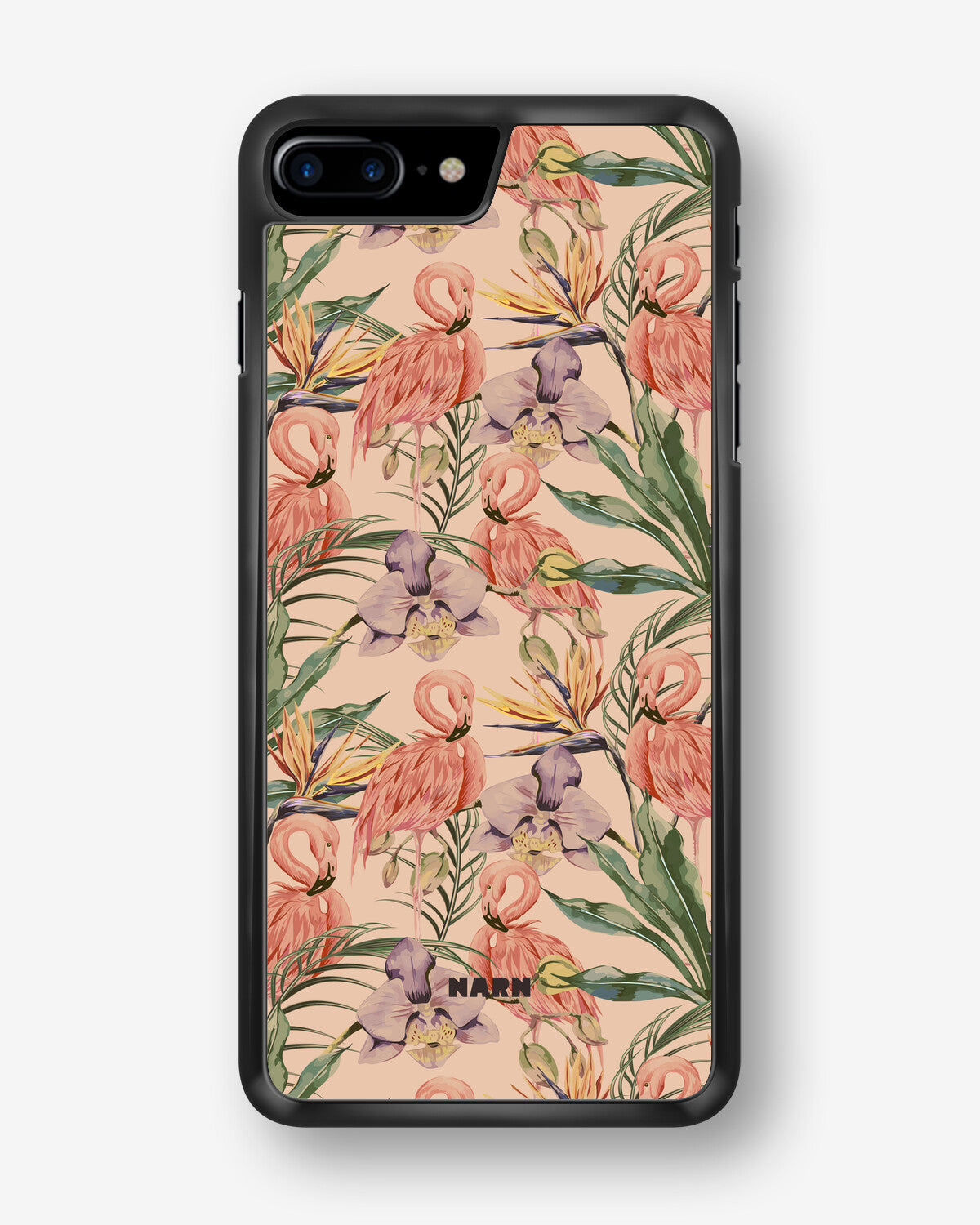 iPhone 6 / 6s Hard Case – Flamingos & Flowers - View 1