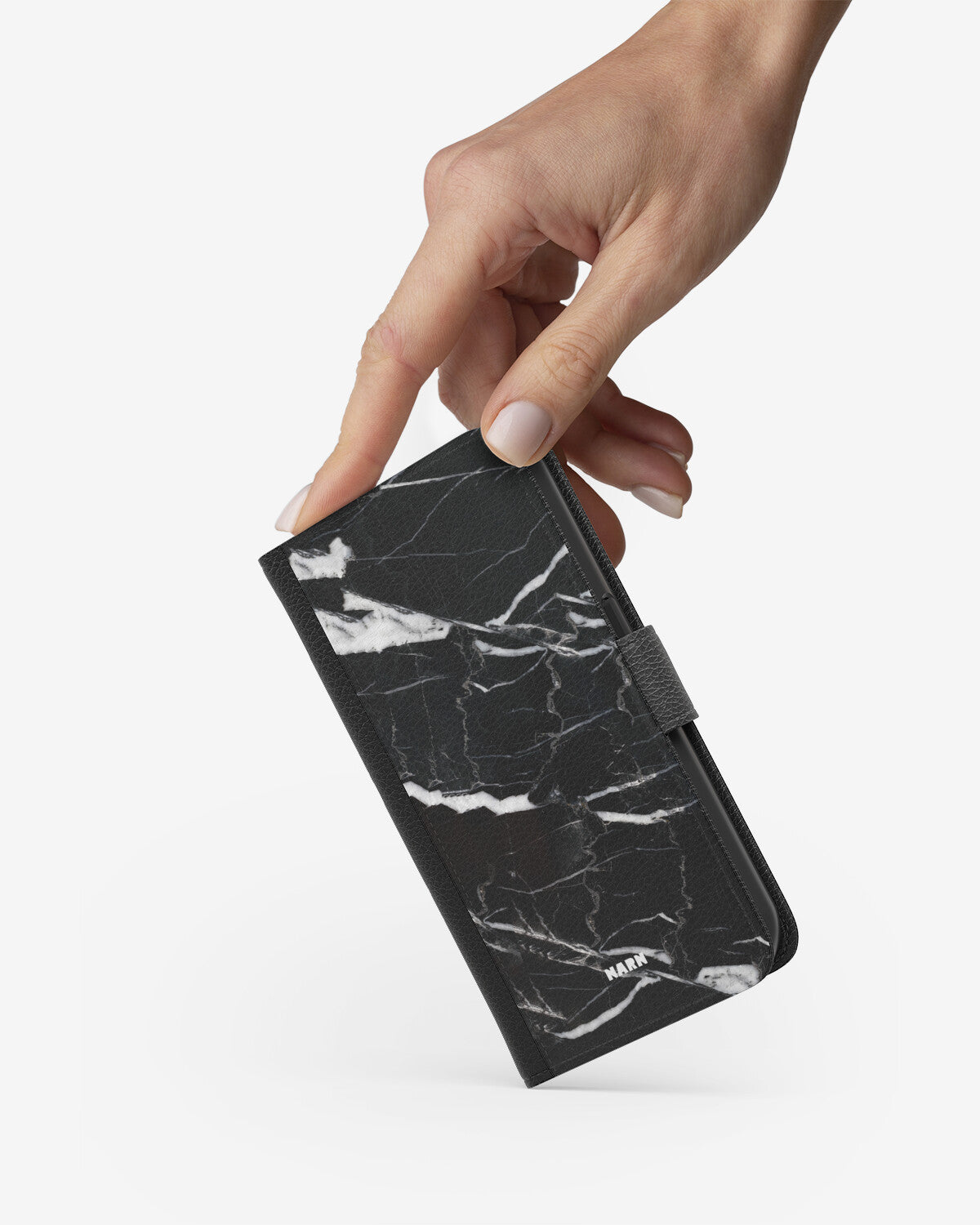 iPhone 6 / 6s Wallet Case - Black Marble - View 2