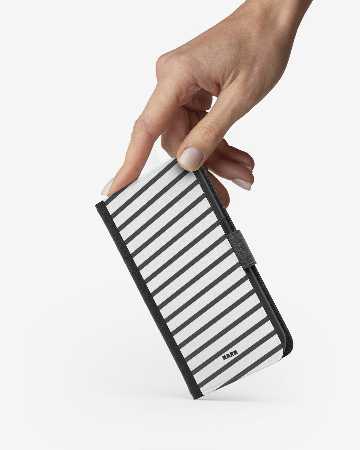iPhone 6 / 6s Wallet Case - Black Stripes - View 2
