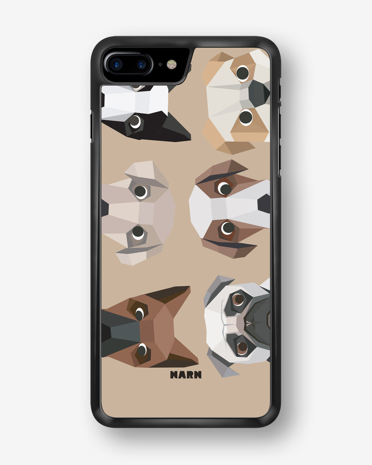 iPhone 7 Plus / 8 Plus Hard Case – Cute Dogs - View 1