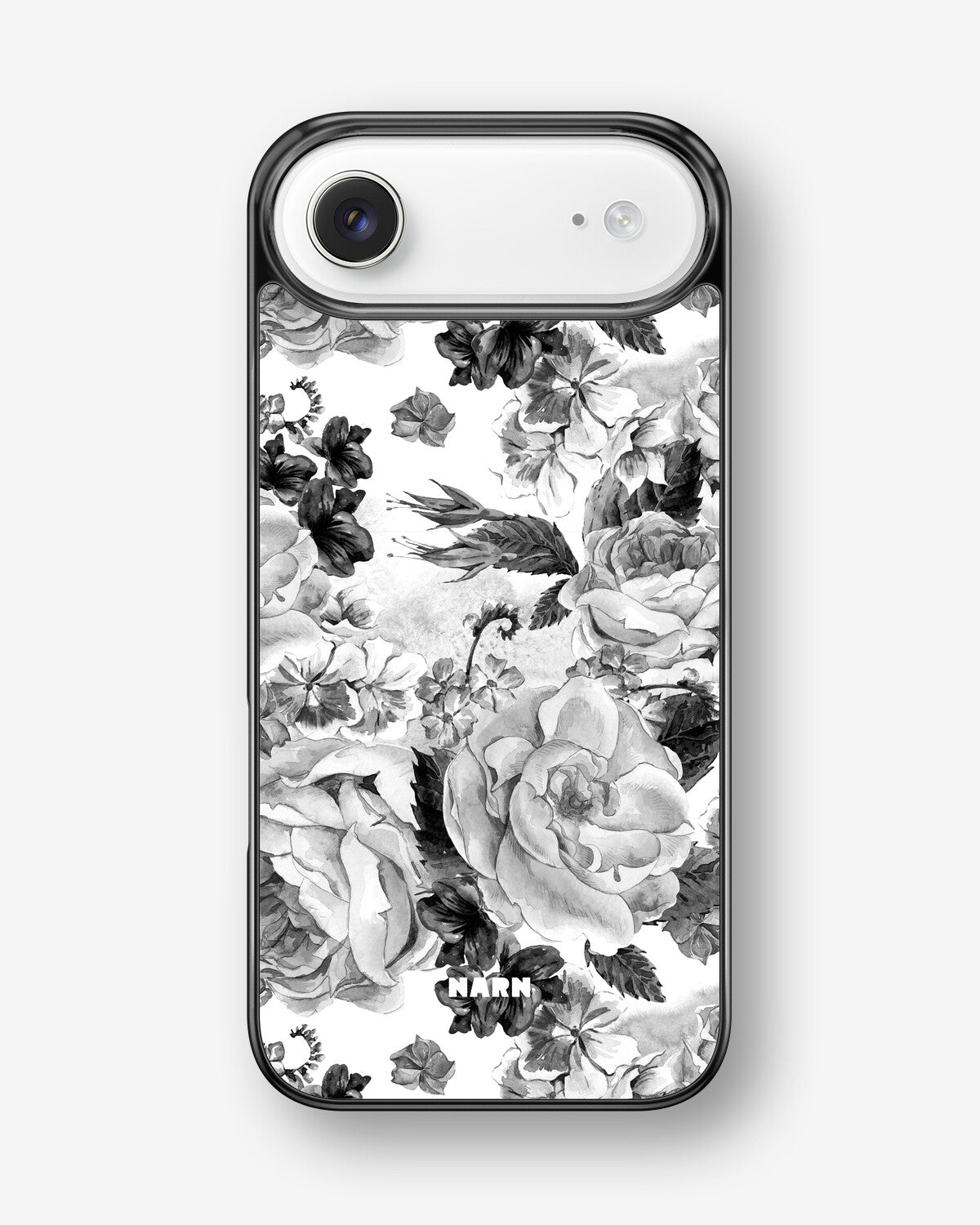 iPhone Air Hard Case – Black & White Bloom - View 1