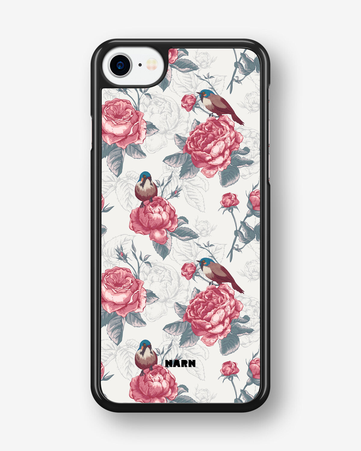 iPhone SE (2020/2022) Hard Case – Birds Among Roses - View 1