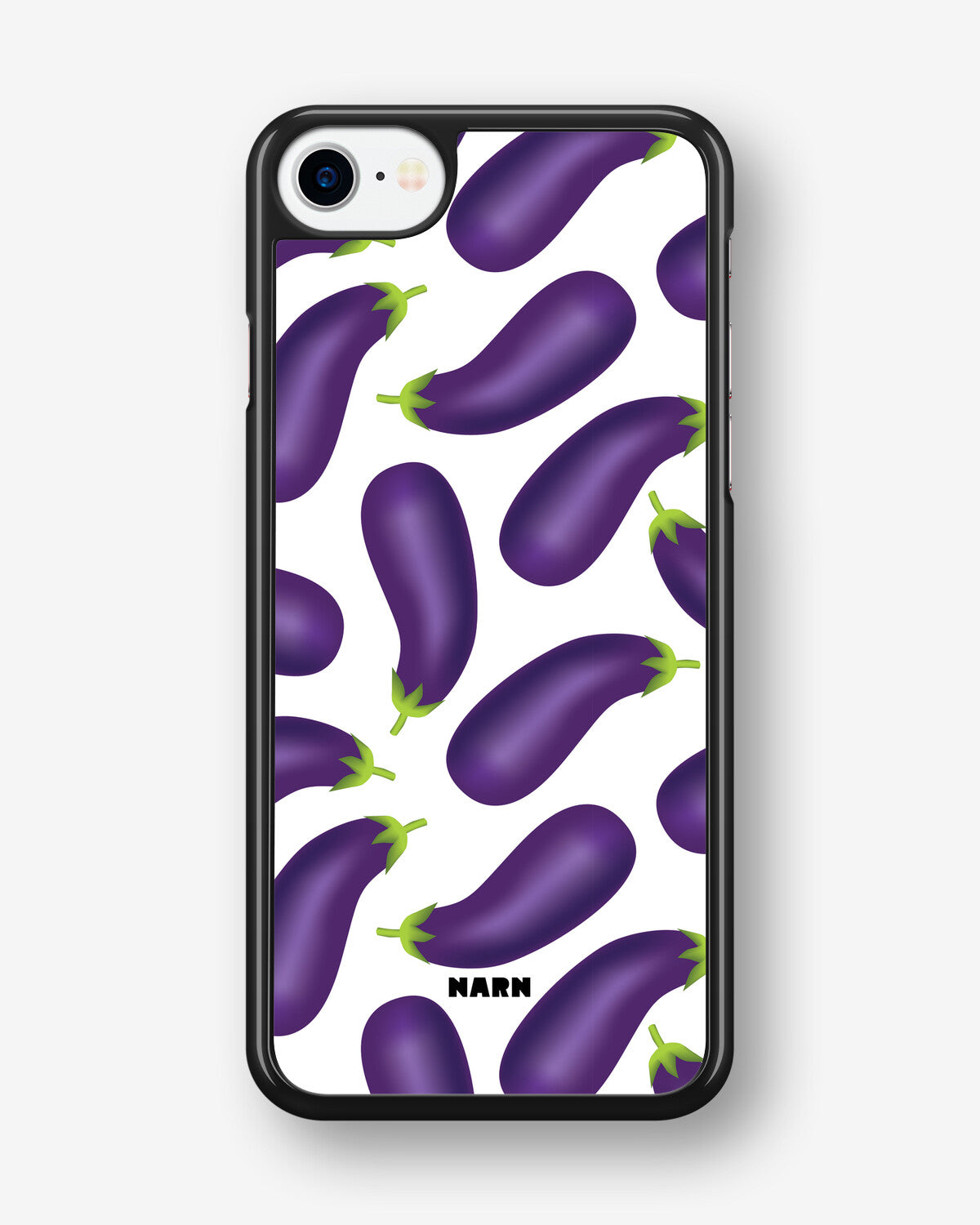 iPhone SE (2020/2022) Hard Case – Eggplant Pattern - View 1