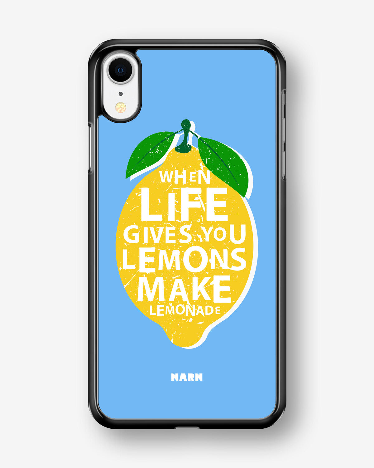iPhone XR Hard Case – Lemon Quote - View 1