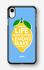 iPhone XR Hard Case – Lemon Quote - View 1