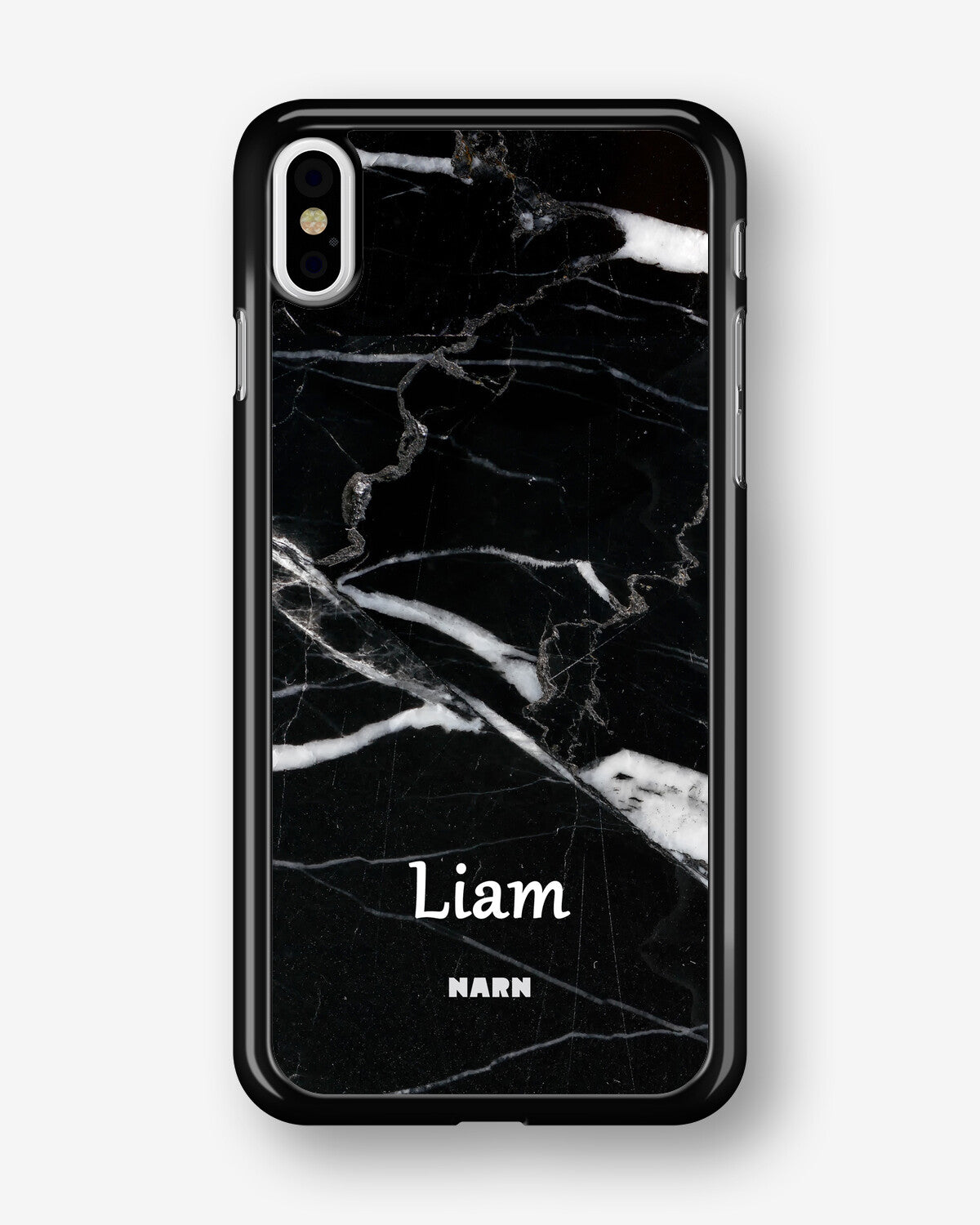 iPhone Xs Max Hard Case – Custom - Black Marble - View 1