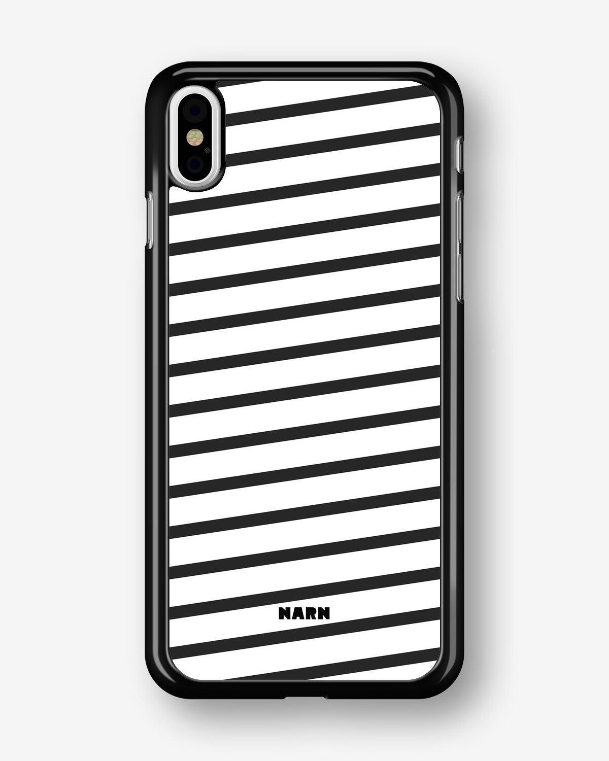 iPhone Xs Max Hard Case – Black Stripes - View 1