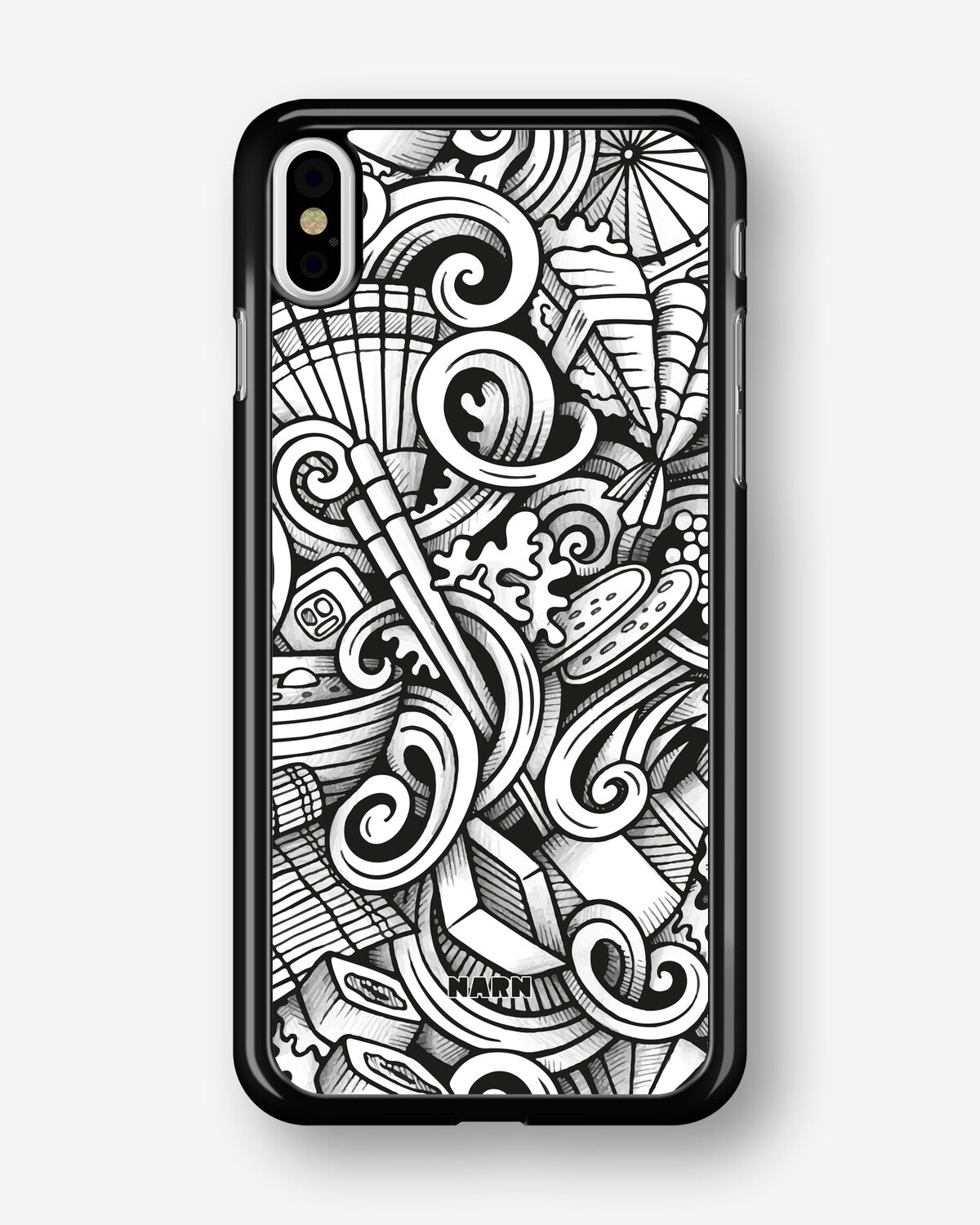 iPhone Xs Max Hard Case – Japanese Pattern - View 1