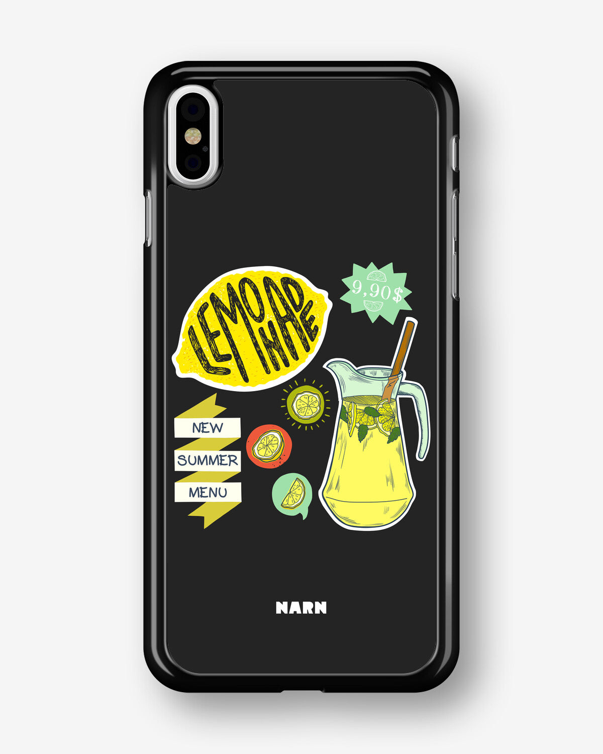 iPhone Xs Max Hard Case – Lemon Summer - View 1