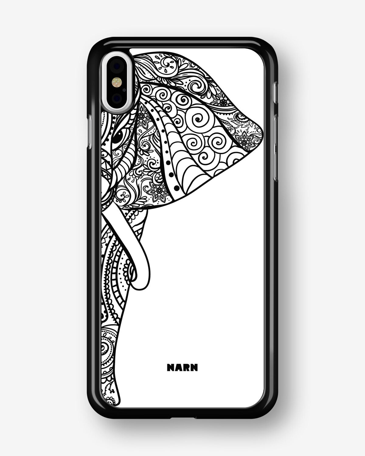 iPhone Xs Max Hard Case – Mandala Elephant - View 1