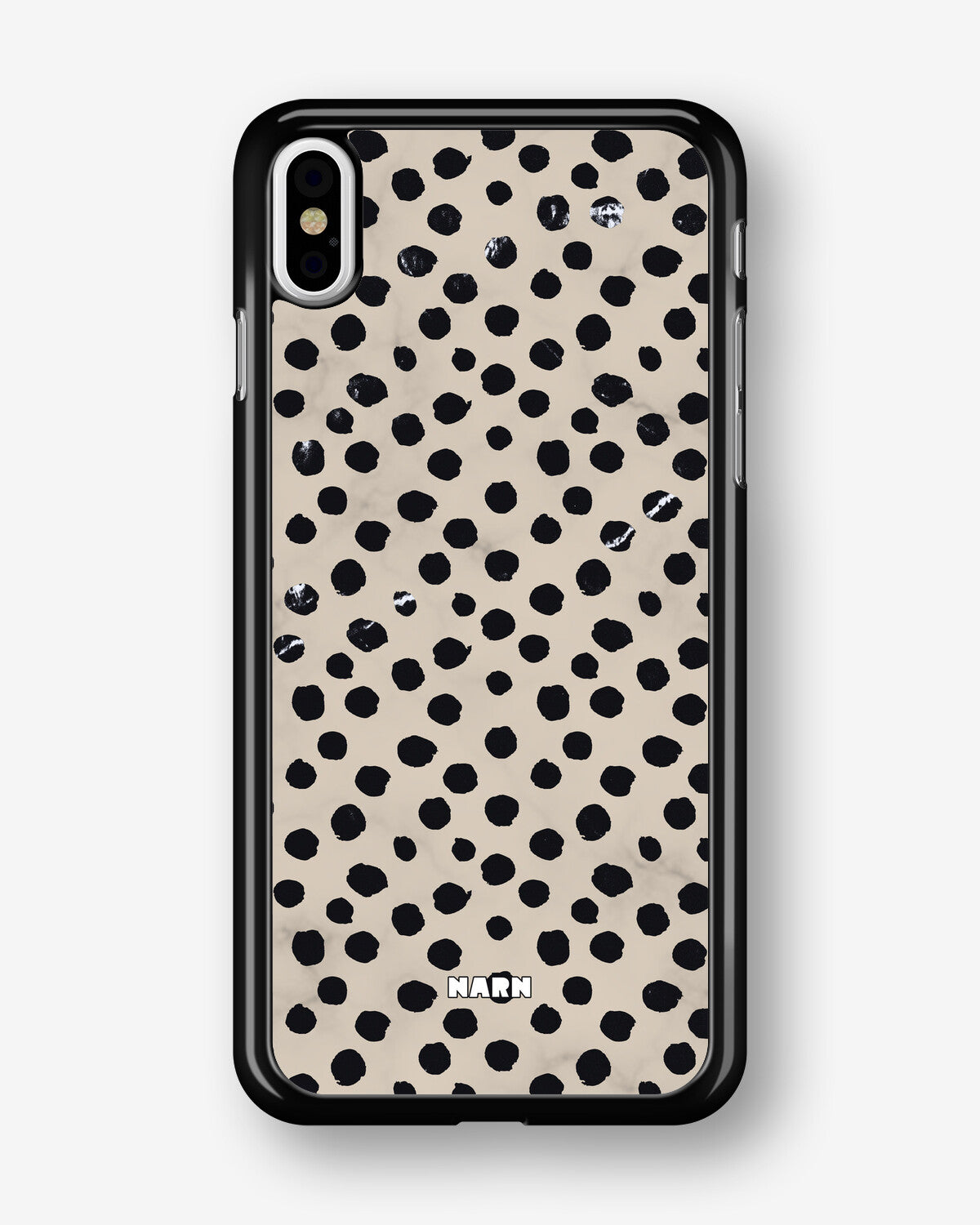 iPhone Xs Max Hard Case – Marble Dots - View 1