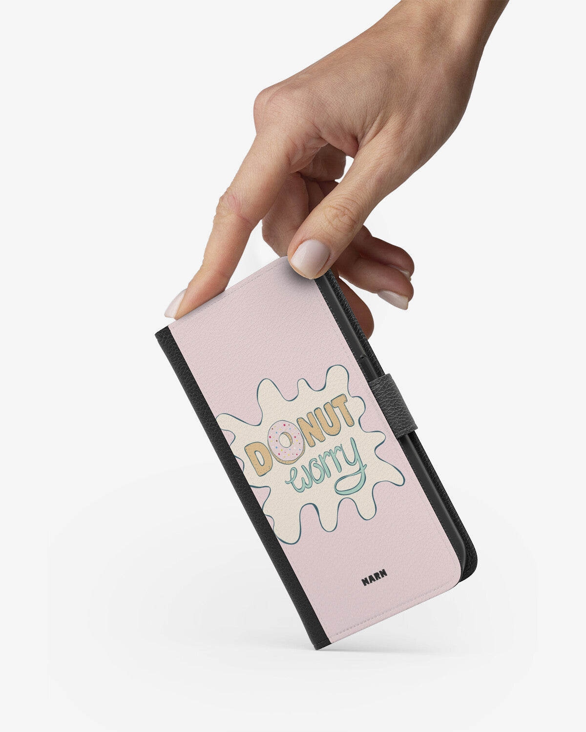 Motorola Moto G73 Wallet Case - Donut Worry - View 2