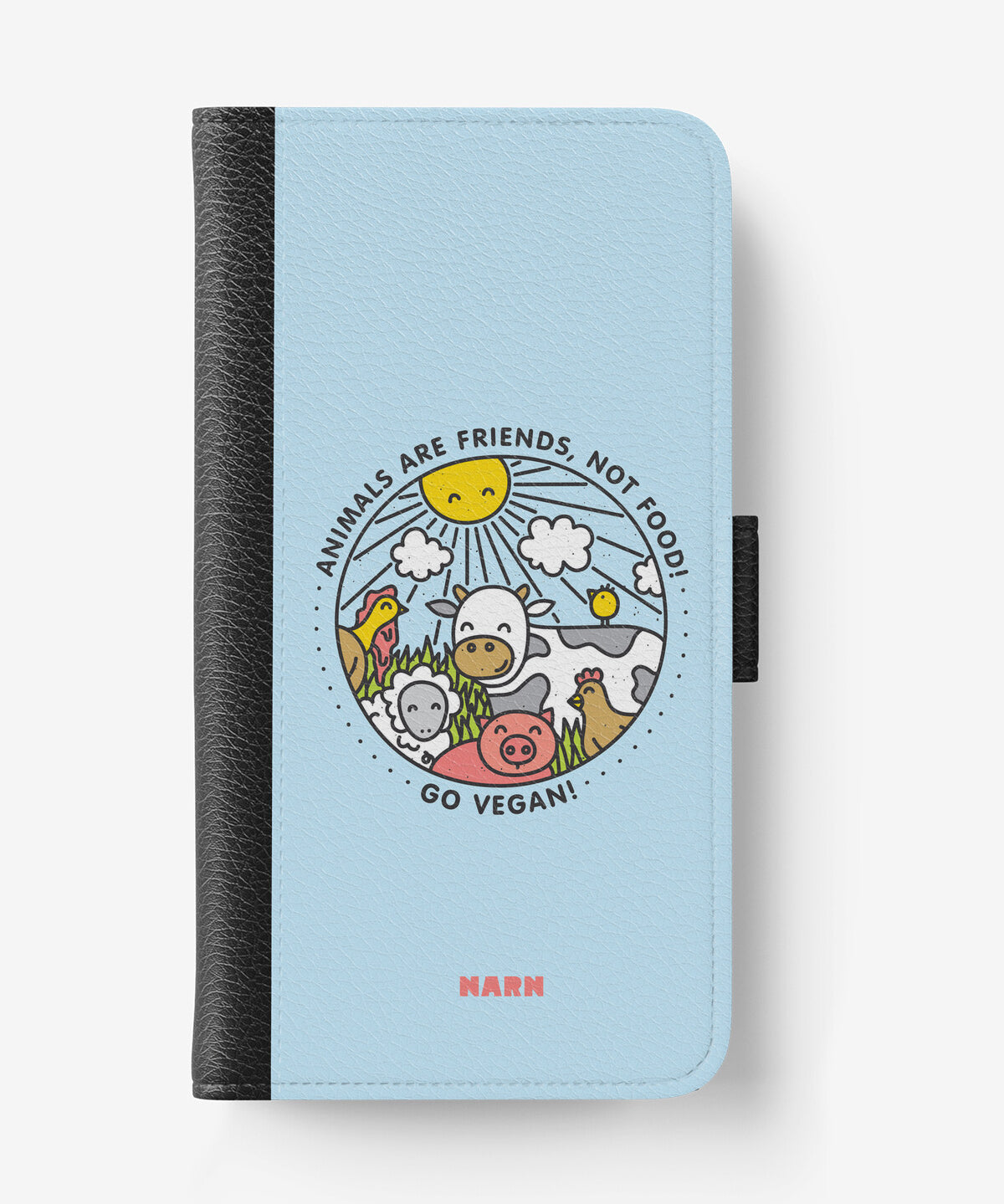Samsung Galaxy A03s Wallet Case - Friends, Not Food - View 1