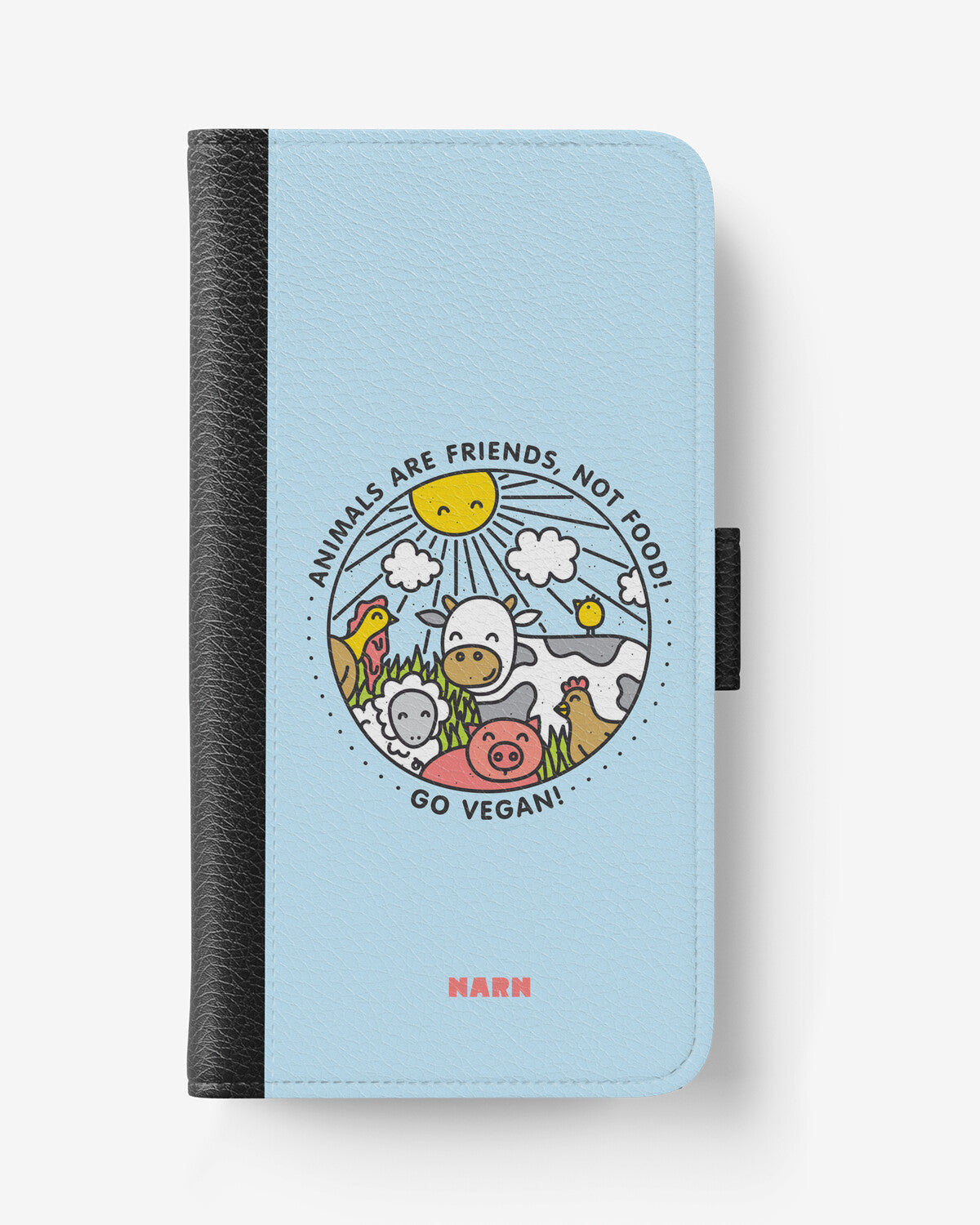 Samsung Galaxy A03s Wallet Case - Friends, Not Food - View 1