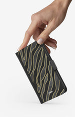 Samsung Galaxy A03s Wallet Case - Golden Zebra - View 2