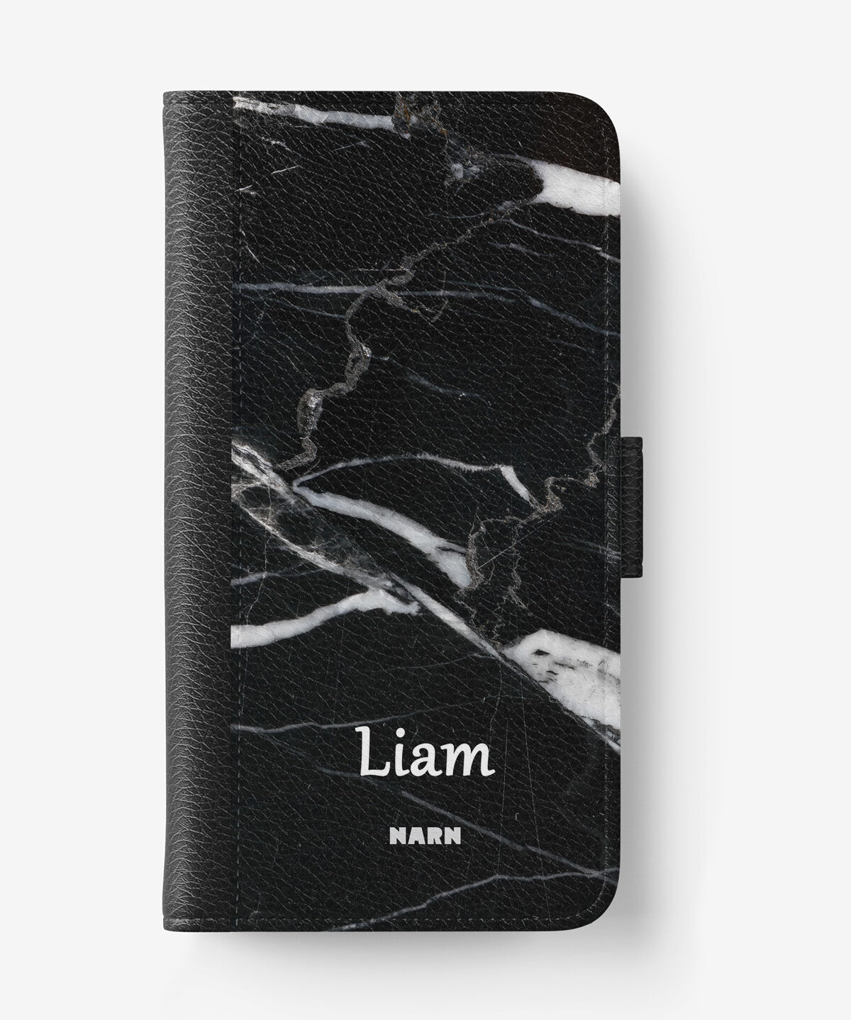 Samsung Galaxy A03s Wallet Case - Custom - Black Marble - View 1