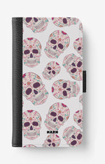 Samsung Galaxy A04s Wallet Case - Calavera Skulls - View 1