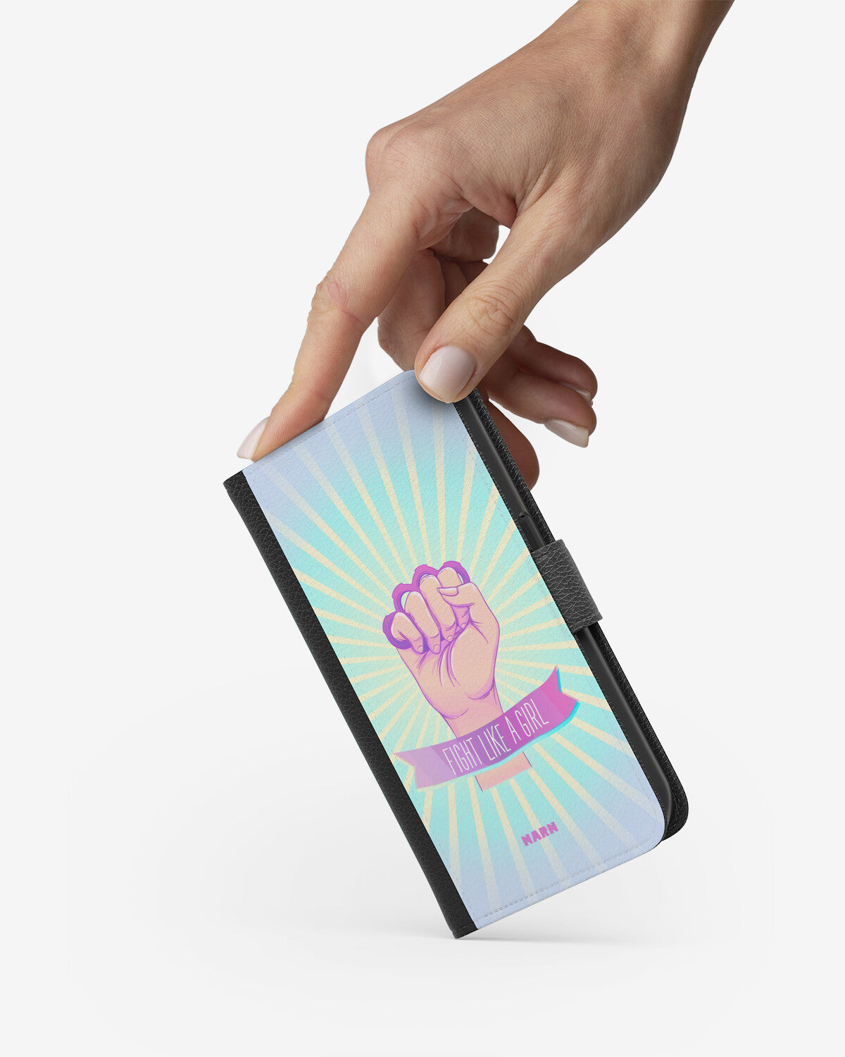 Samsung Galaxy A10 Wallet Case - Fight Like A Girl - View 2