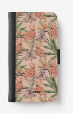 Samsung Galaxy A10 Wallet Case - Flamingos & Flowers - View 1