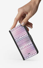 Samsung Galaxy A10 Wallet Case - Purple Aztec - View 2