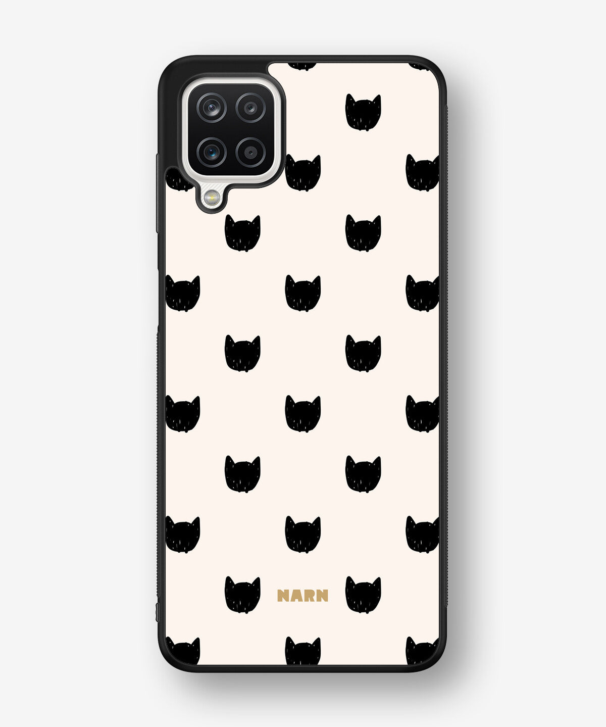 Samsung Galaxy A12 Hard Case – Kitty Dots - View 1